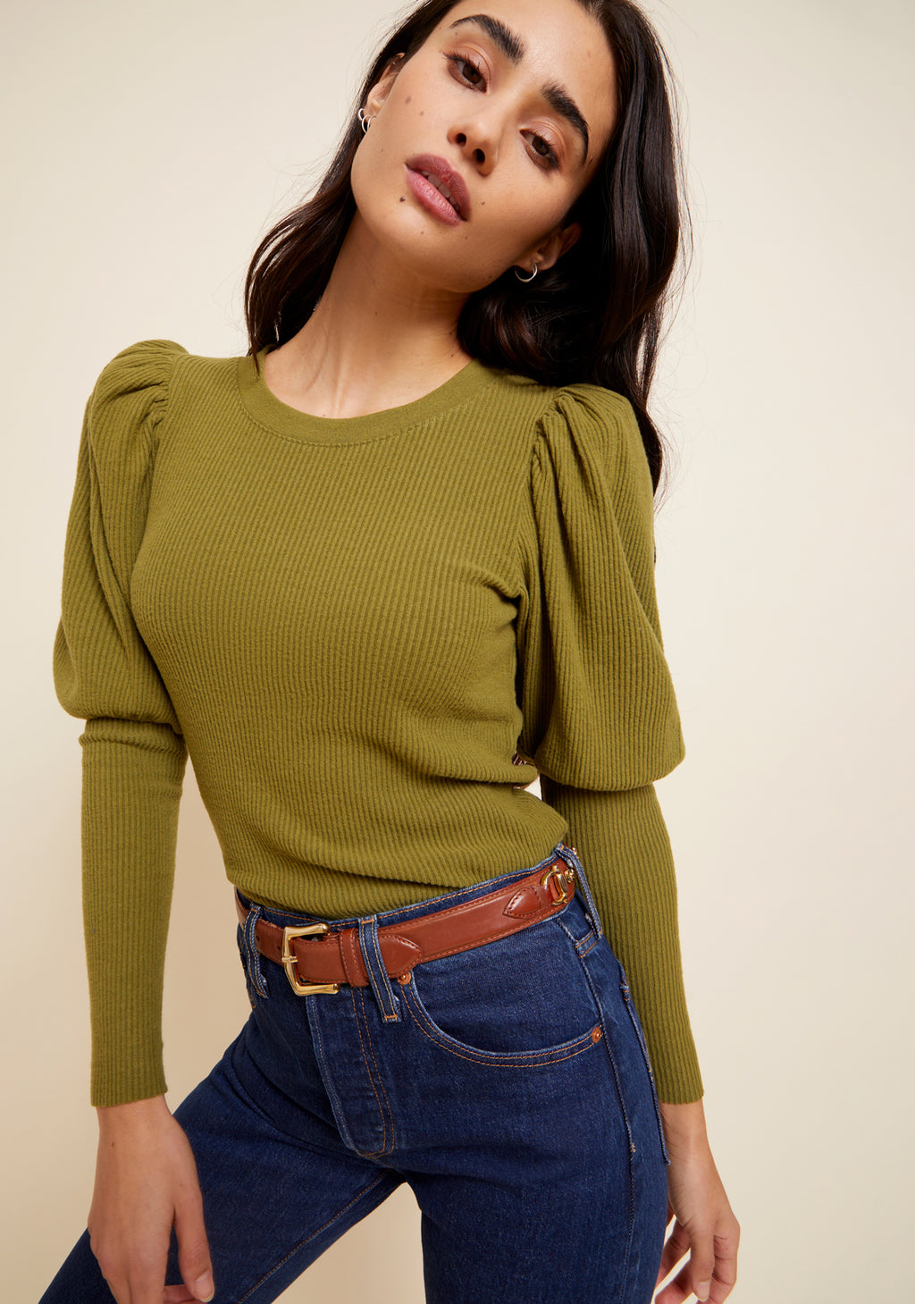 Zia Sweater Tee With Juliet- Saguaro Green**FINAL SALE**