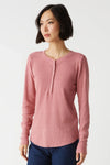 Reagan Long Sleeve Thermal Top- Berrywood