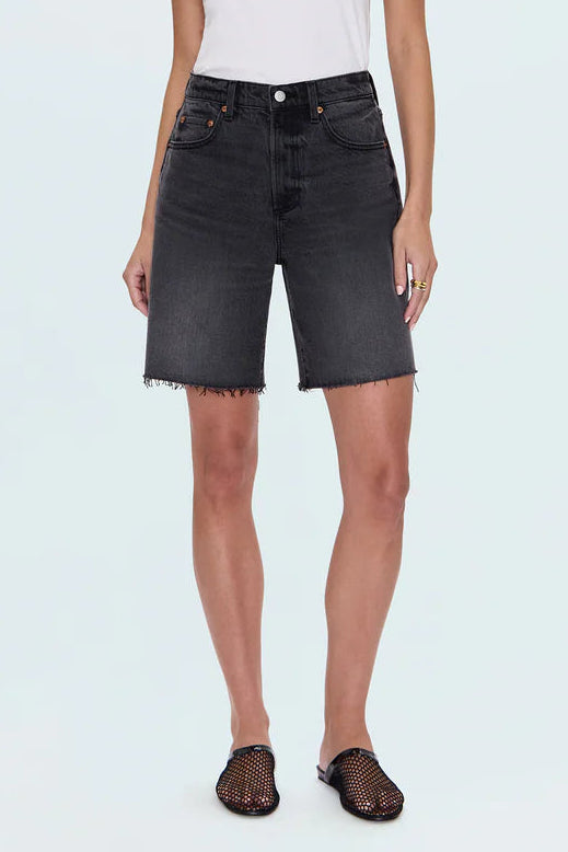 Kaylee Long Denim Short- After Hours