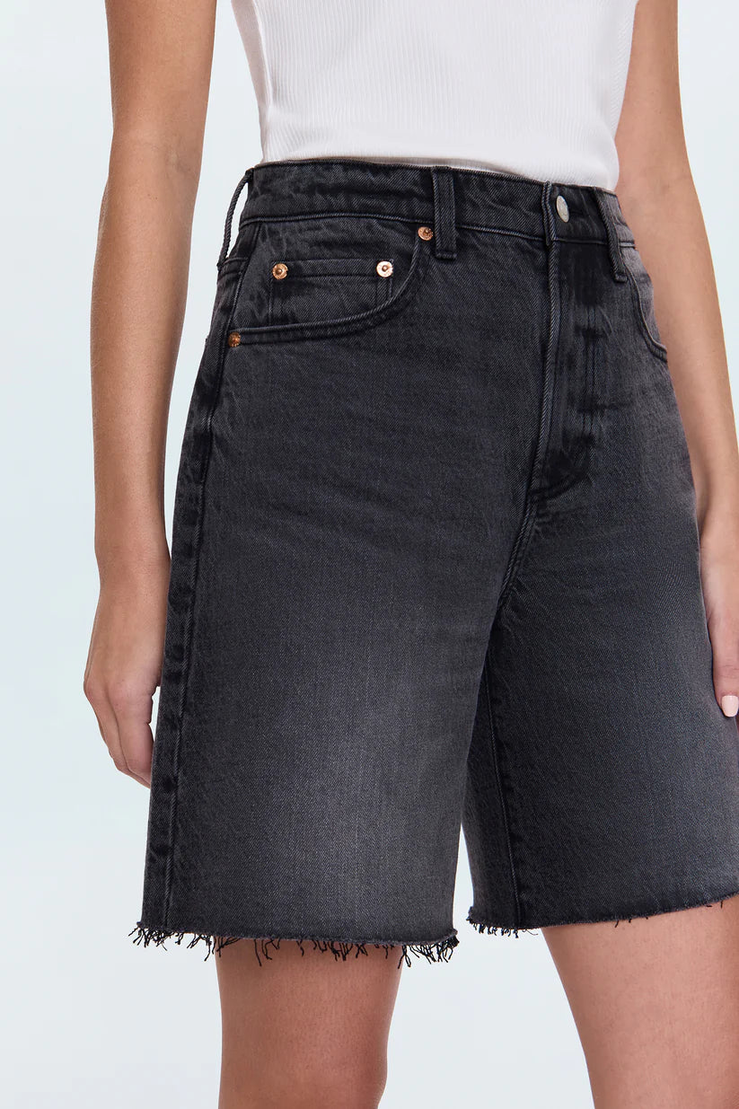Kaylee Long Denim Short- After Hours