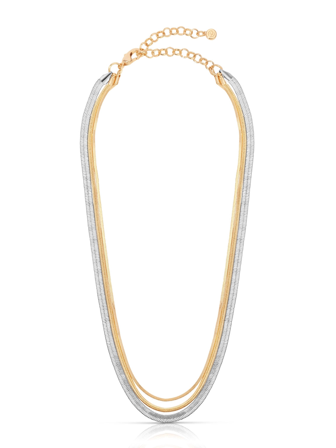 Mixed Metal Strands Necklace