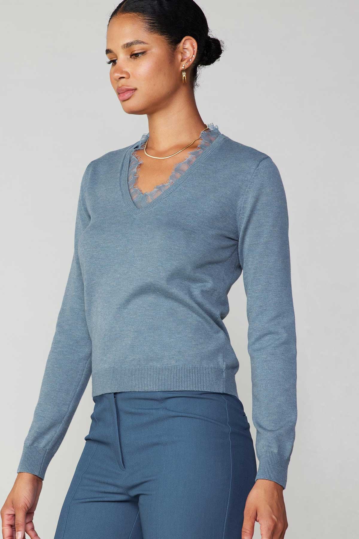 Dusty blue clearance jumper