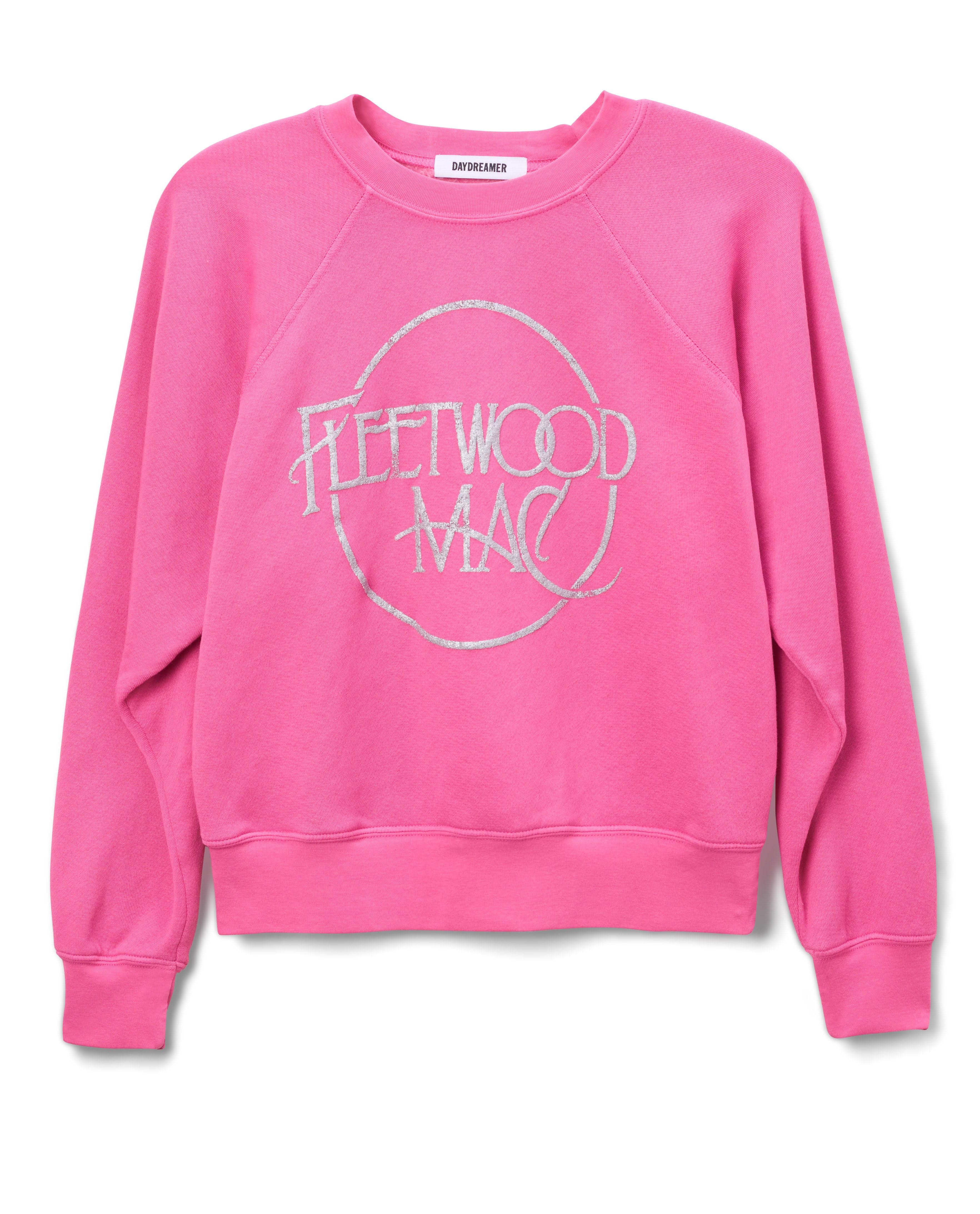 Daydreamer Fleetwood Mac Logo Sweatshirt Pink Rouge illieco