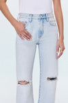 Lexi Bowed Leg Jeans- Solstice Distressed