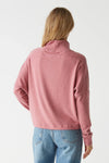 Frida Mock Neck Top- Berrywood