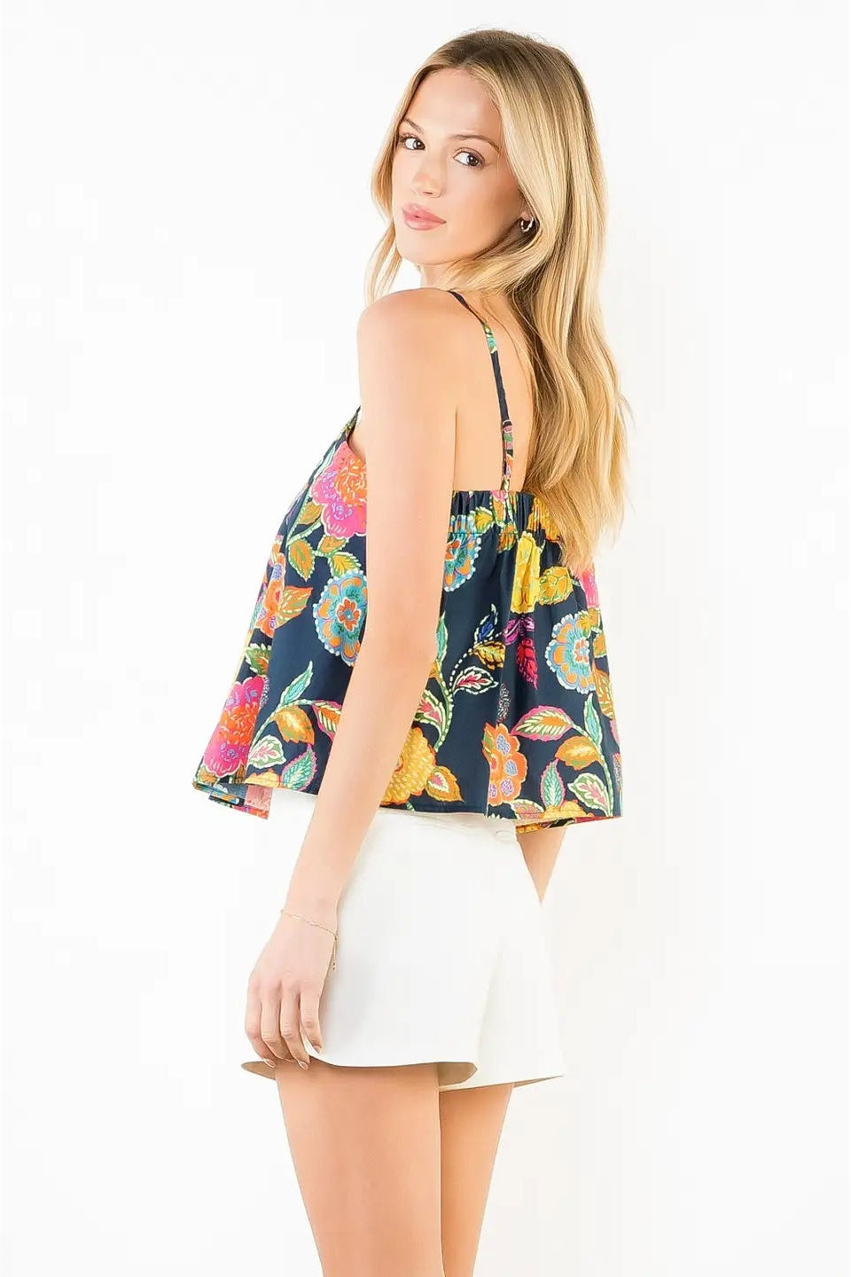 Floral Pattern Tank Top