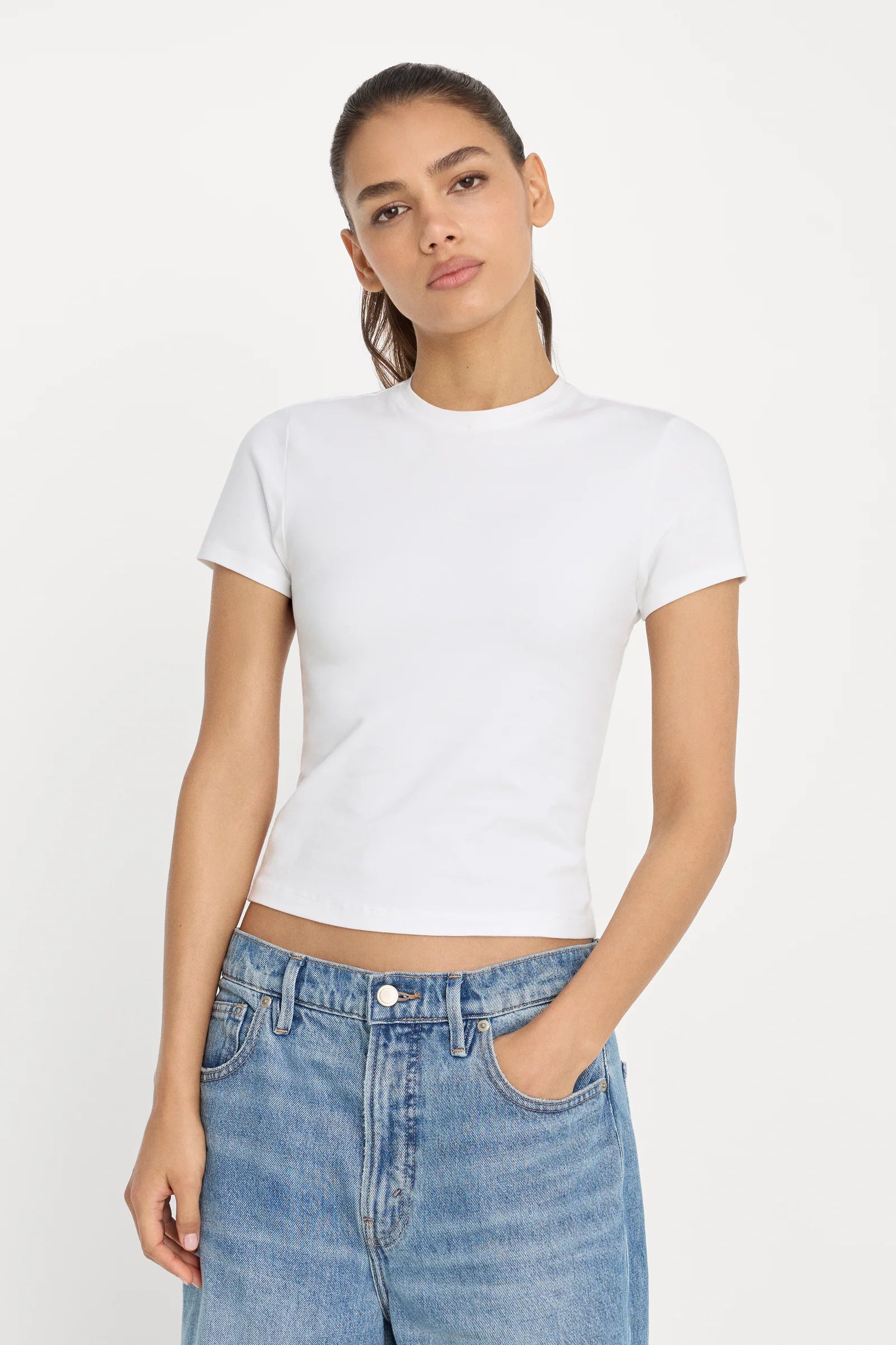 The Baby Tee- White
