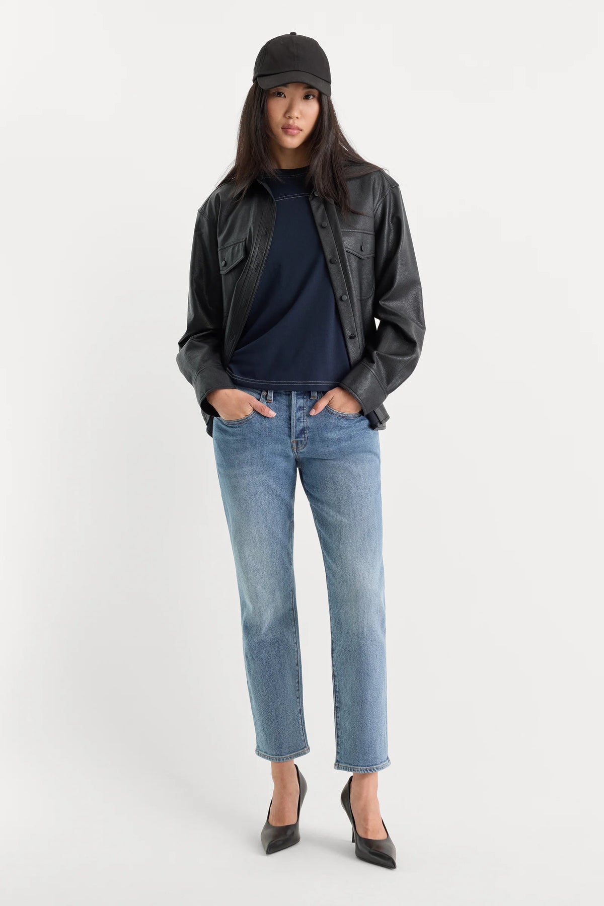 Vintage Straight Ankle Jeans