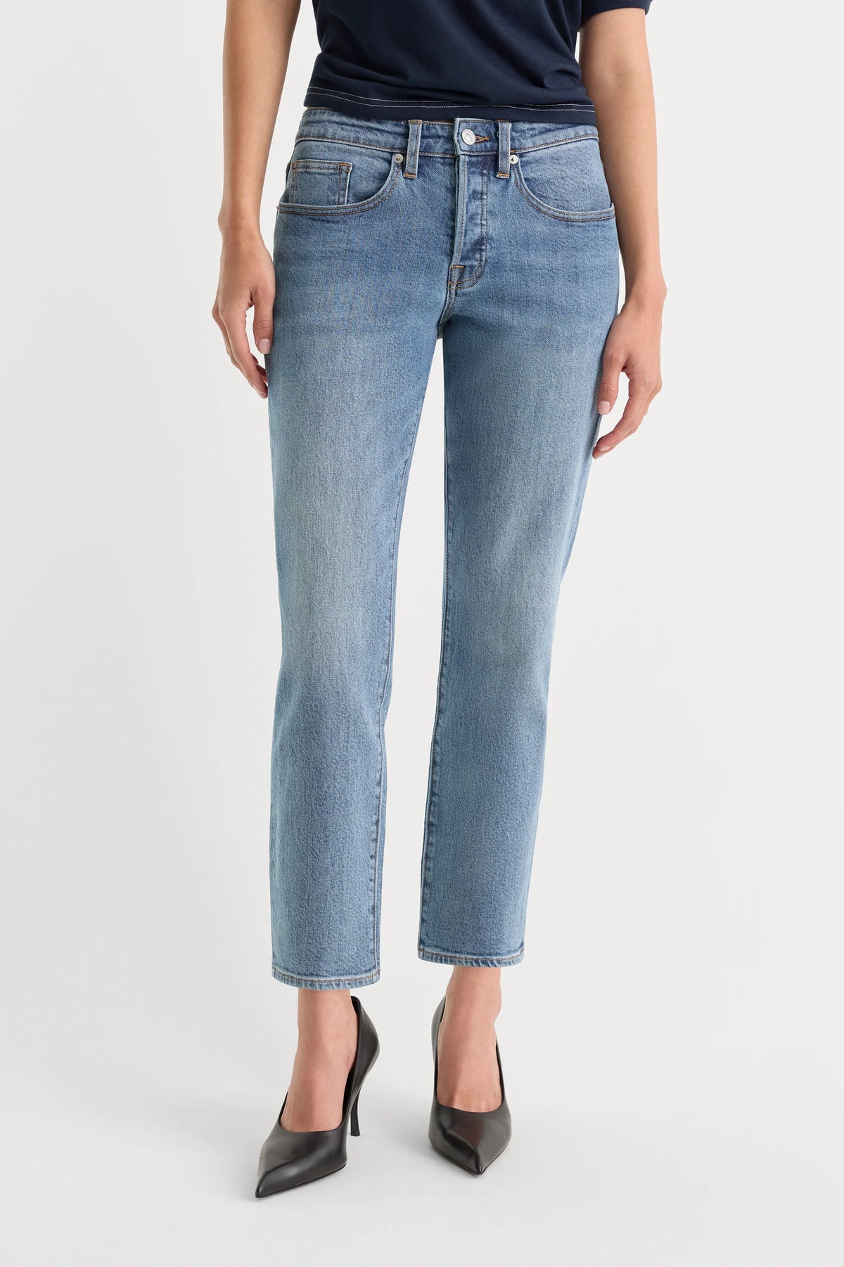 Vintage Straight Ankle Jeans