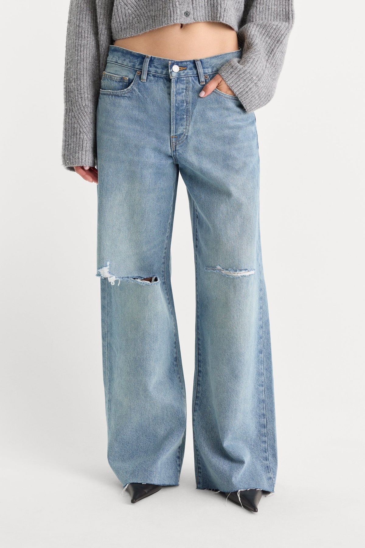 Vintage Low Slung Baggy Jeans in Terra