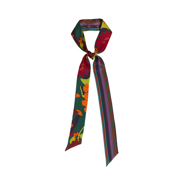 Frida&#39;s Garden Skinny Scarf- Purple