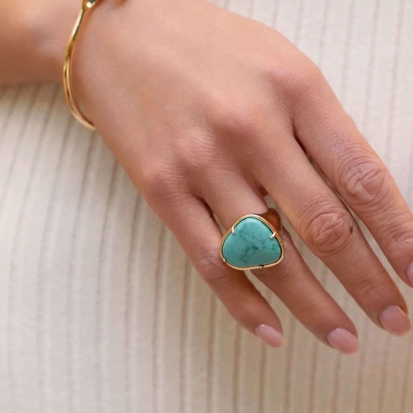 Turquoise Solstice Ring- size 7