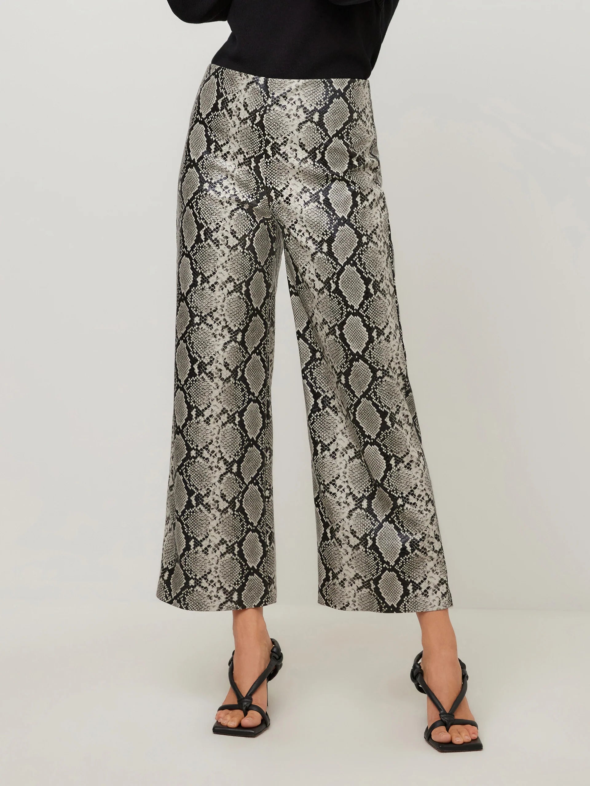 Kelly Faux Leather Cropped Pant