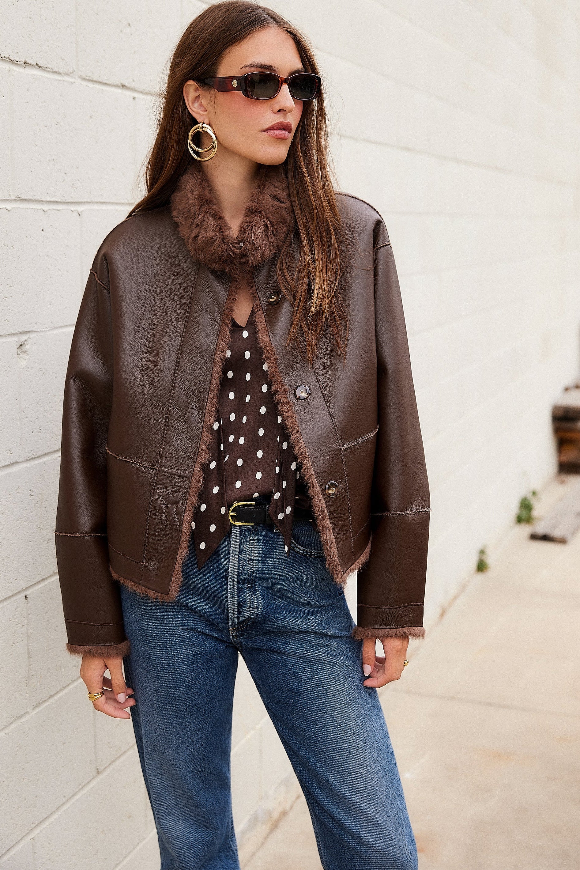Makenzie Reversible Faux Fur Coat