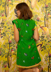 Adeline Dress- Green Butterfly