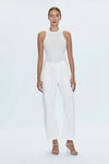 Sabrina Curved Utility Pants- White