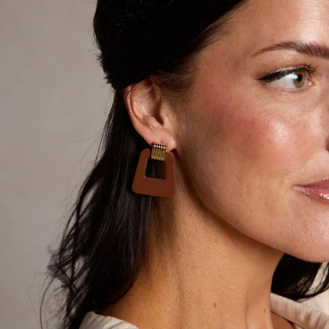 Brown Avery Earring