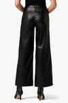 The Mia Vegan Leather Crop Trouser- Black