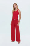 Jadyn Wide Leg Colored Denim- Samba