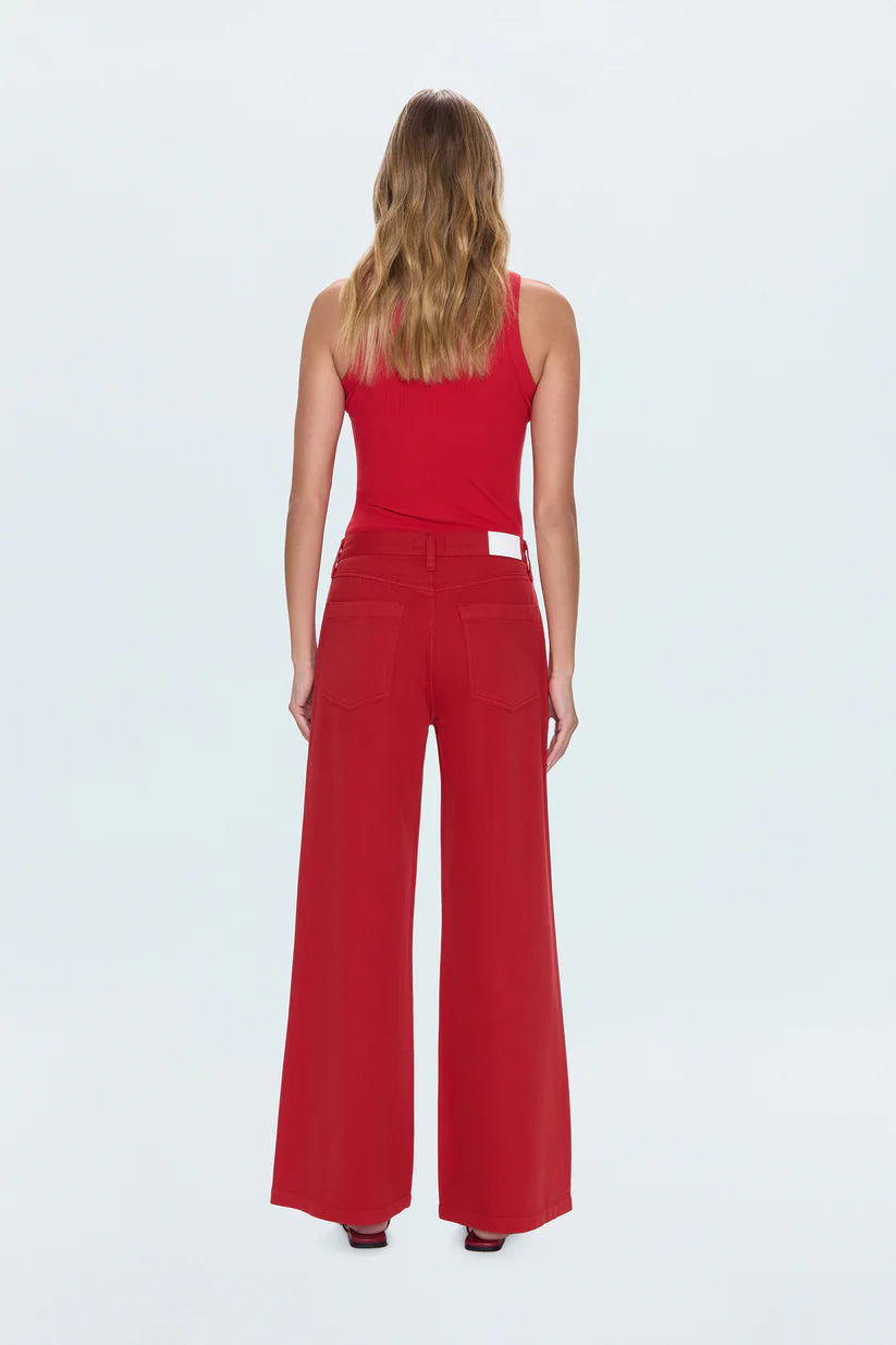 Jadyn Wide Leg Colored Denim- Samba