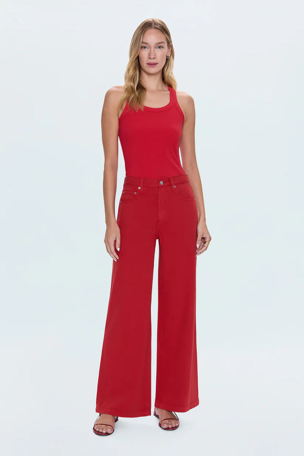Jadyn Wide Leg Colored Denim- Samba
