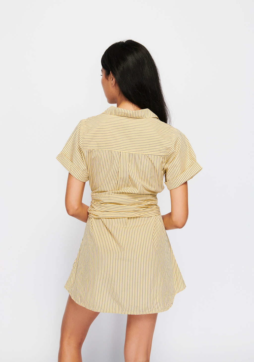 Nida Wrapped Button- Up Dress