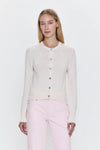Taye Shrunken Cardigan- Barely Pink