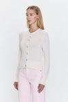 Taye Shrunken Cardigan- Barely Pink