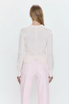 Taye Shrunken Cardigan- Barely Pink