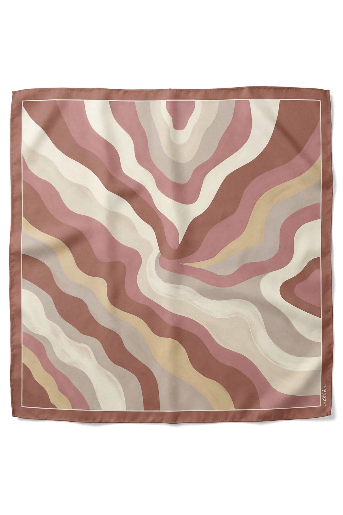 Brown Modern Organica Scarf