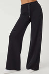 Air Essentials Wide Leg Pant- Very Black