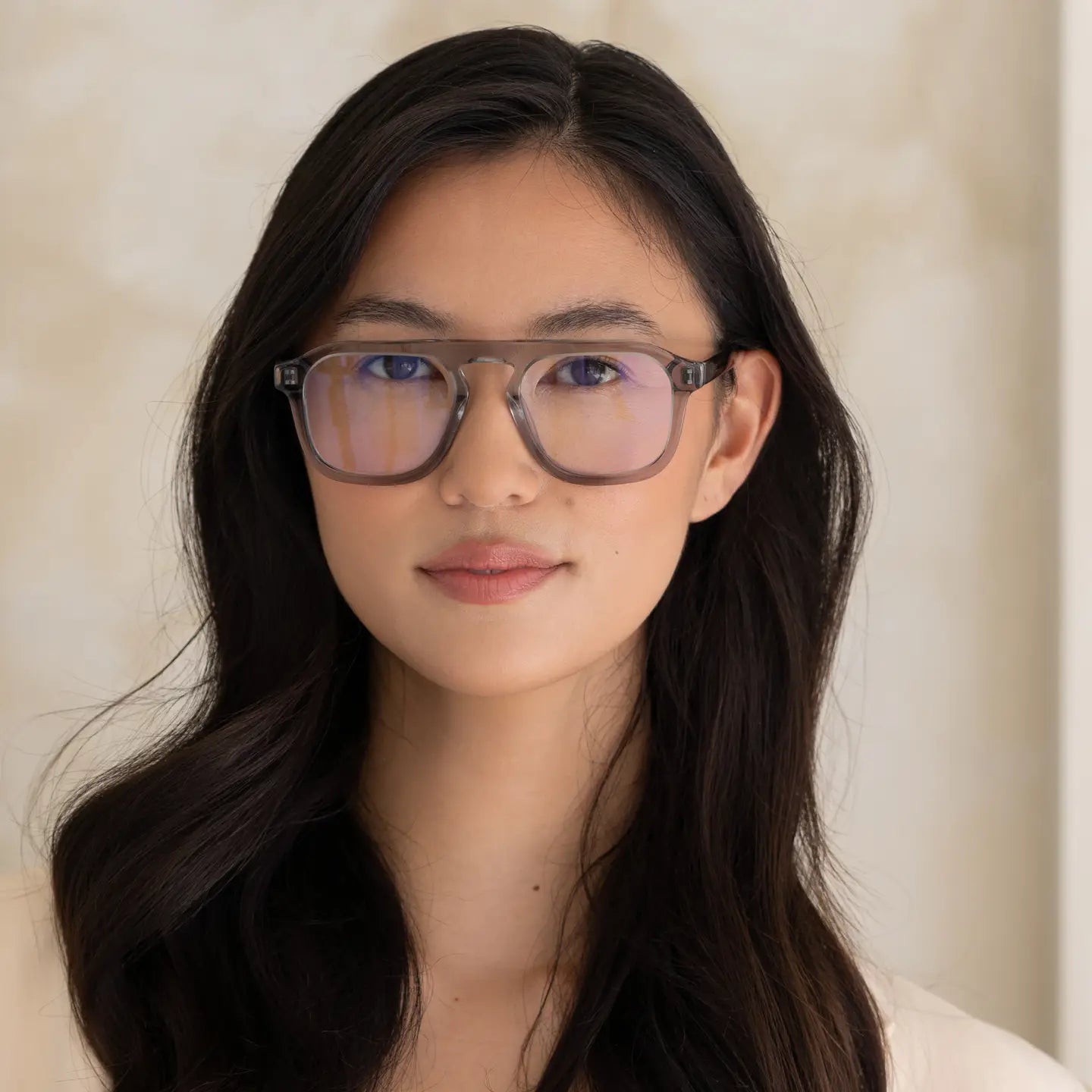Addison Blue Light Readers +1 - Crystal Gray