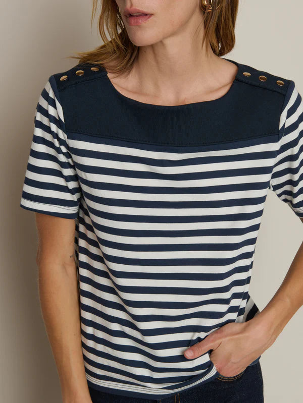 Johnnie Tee- Seascape Stripe