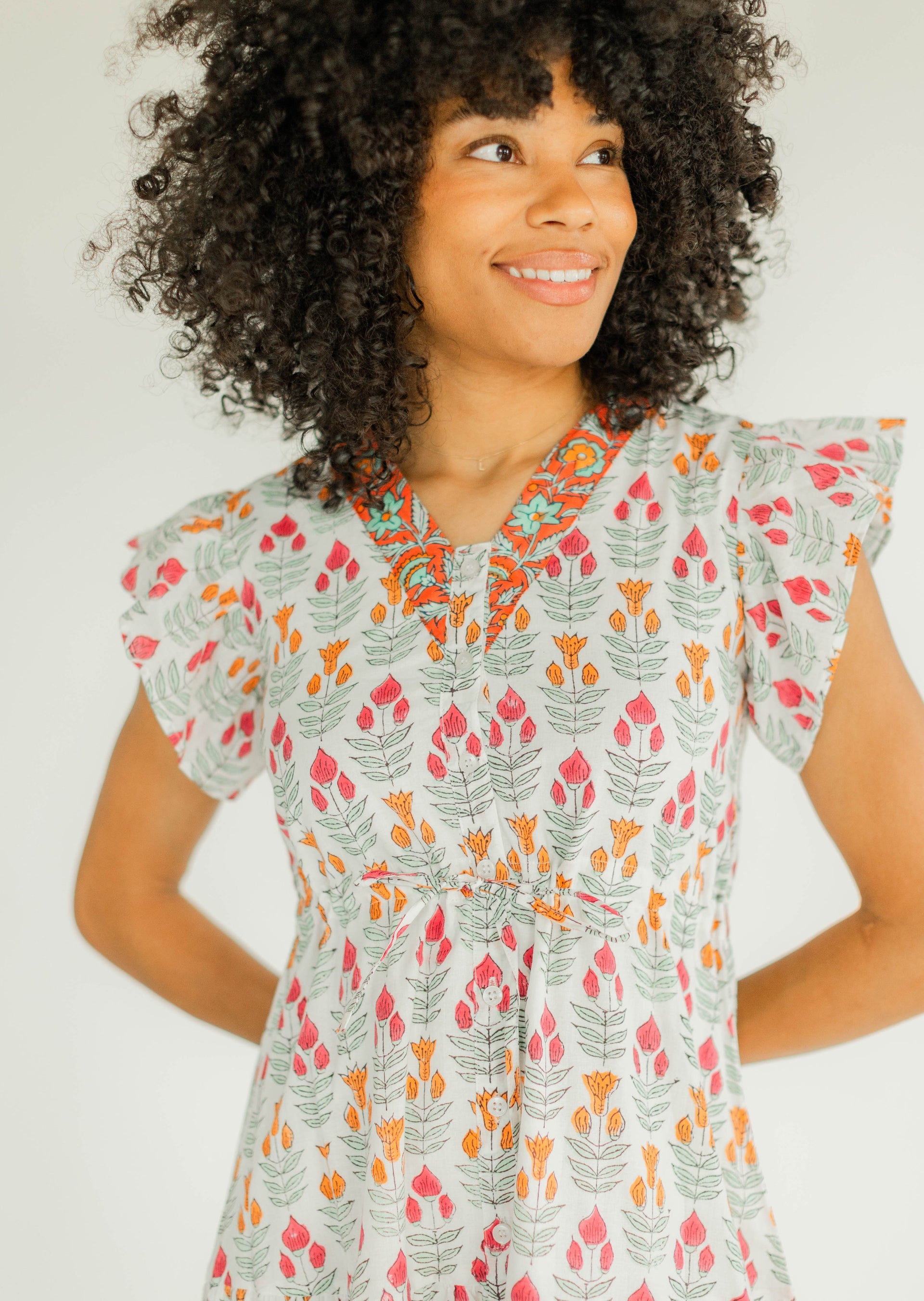 Rosa Midi Dress- Morning Glory