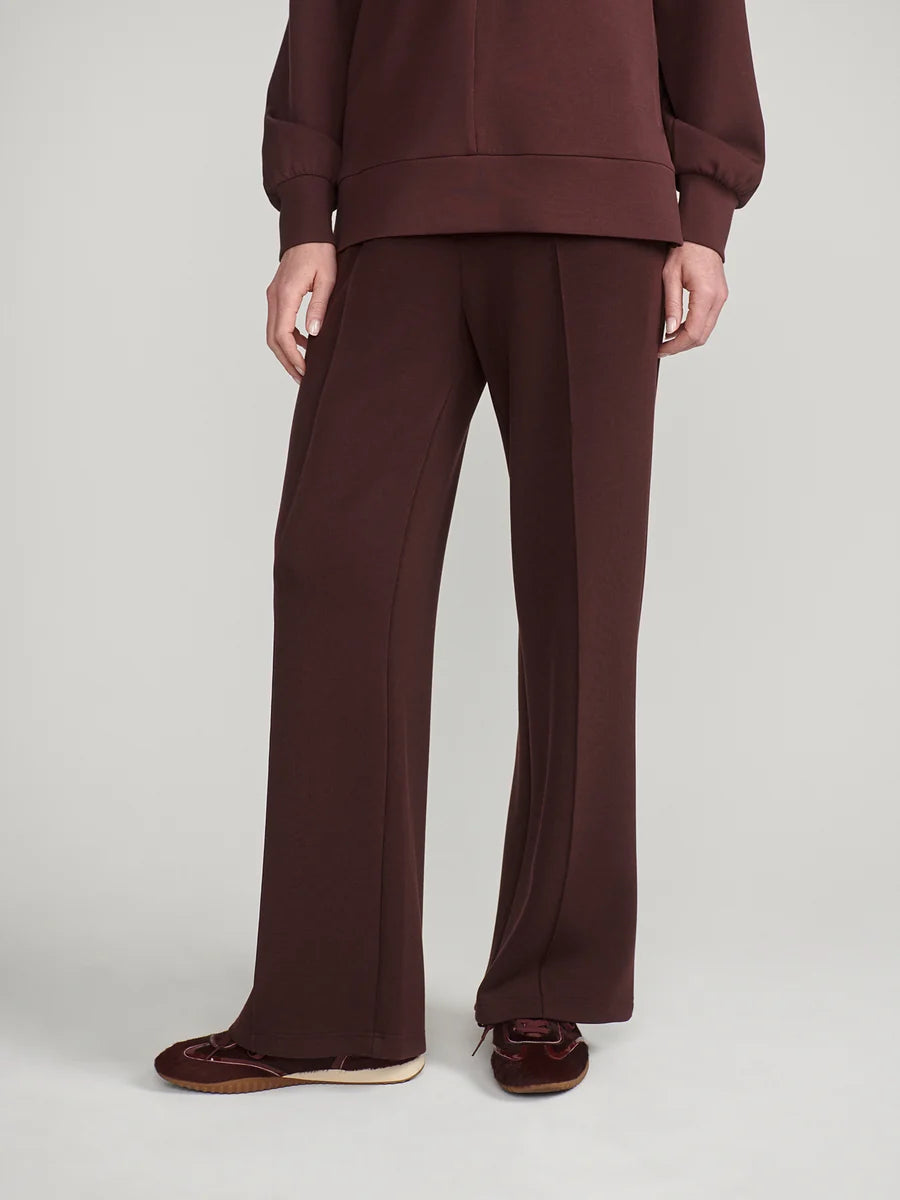 The Wide Leg Pant 30" in Deep Mahogany