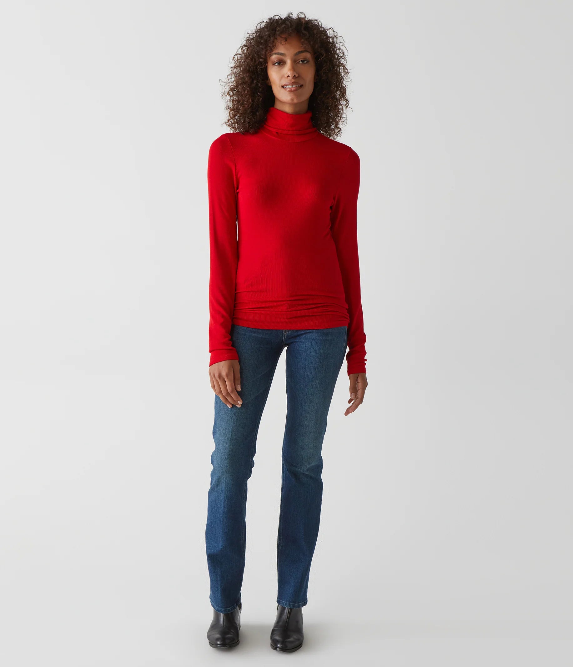 Gail Turtleneck- Cardinal Red