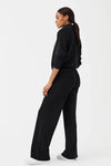 Air Essentials Wide Leg Pant- Very Black