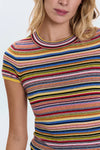 Selene Stripe Tee- Multi Stripe