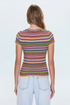 Selene Stripe Tee- Multi Stripe
