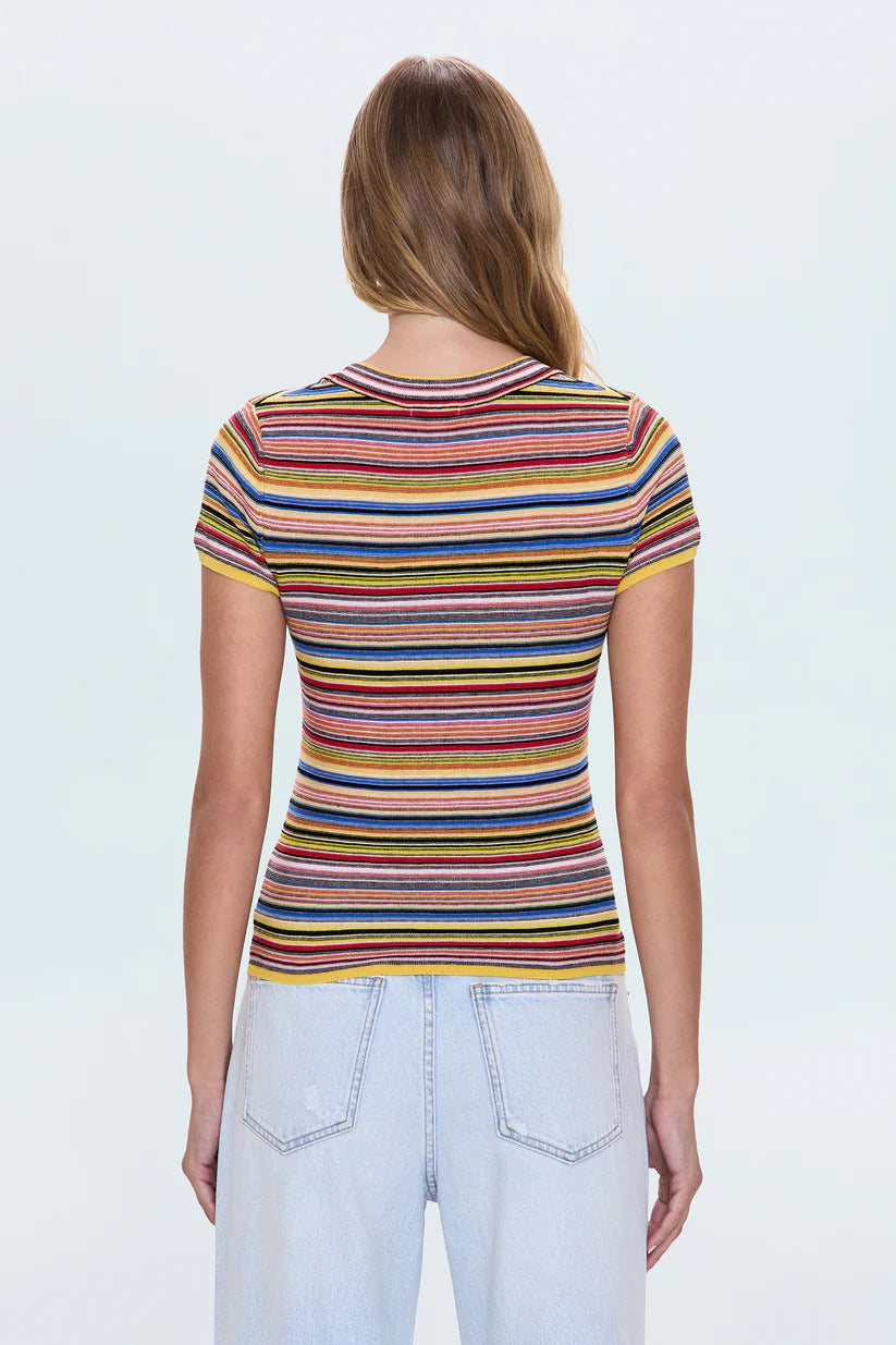 Selene Stripe Tee- Multi Stripe