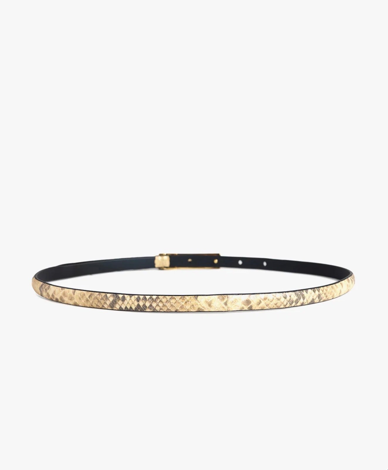 The Snake Print Lady Belt- Pink Soft/Polished