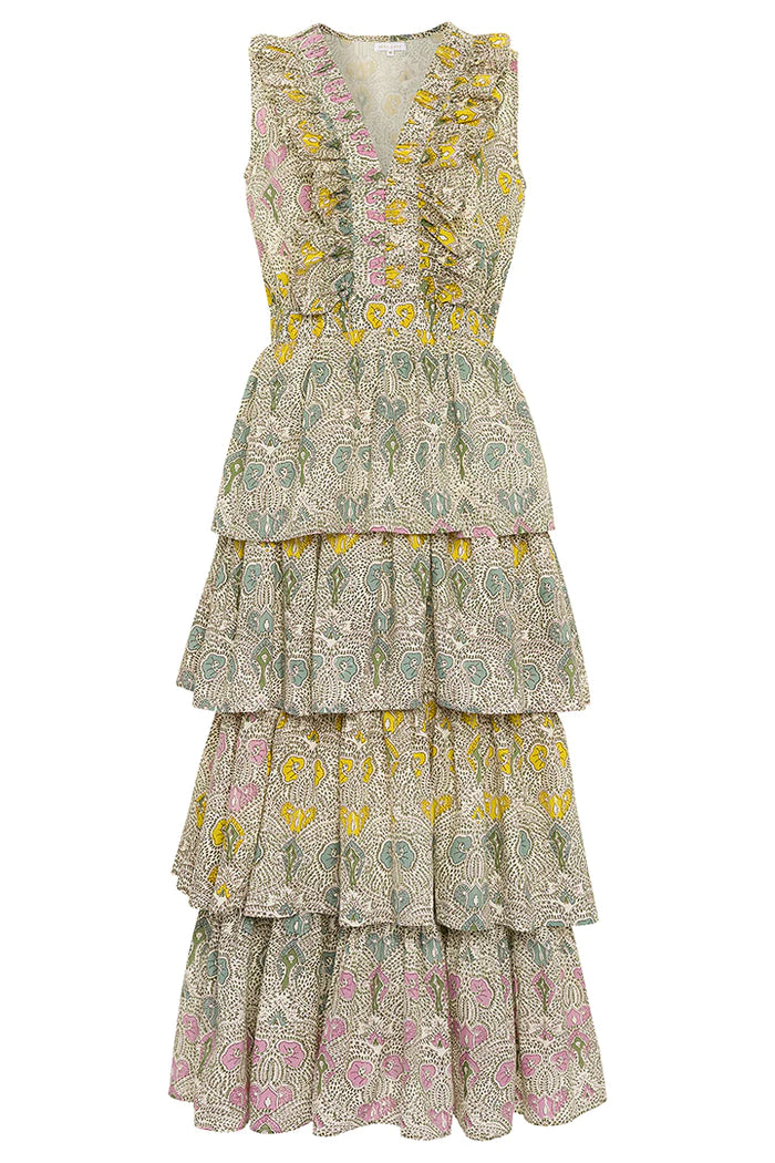 Anna Cate Collection Charlotte Maxi Dress- Sunrise Print | illieco