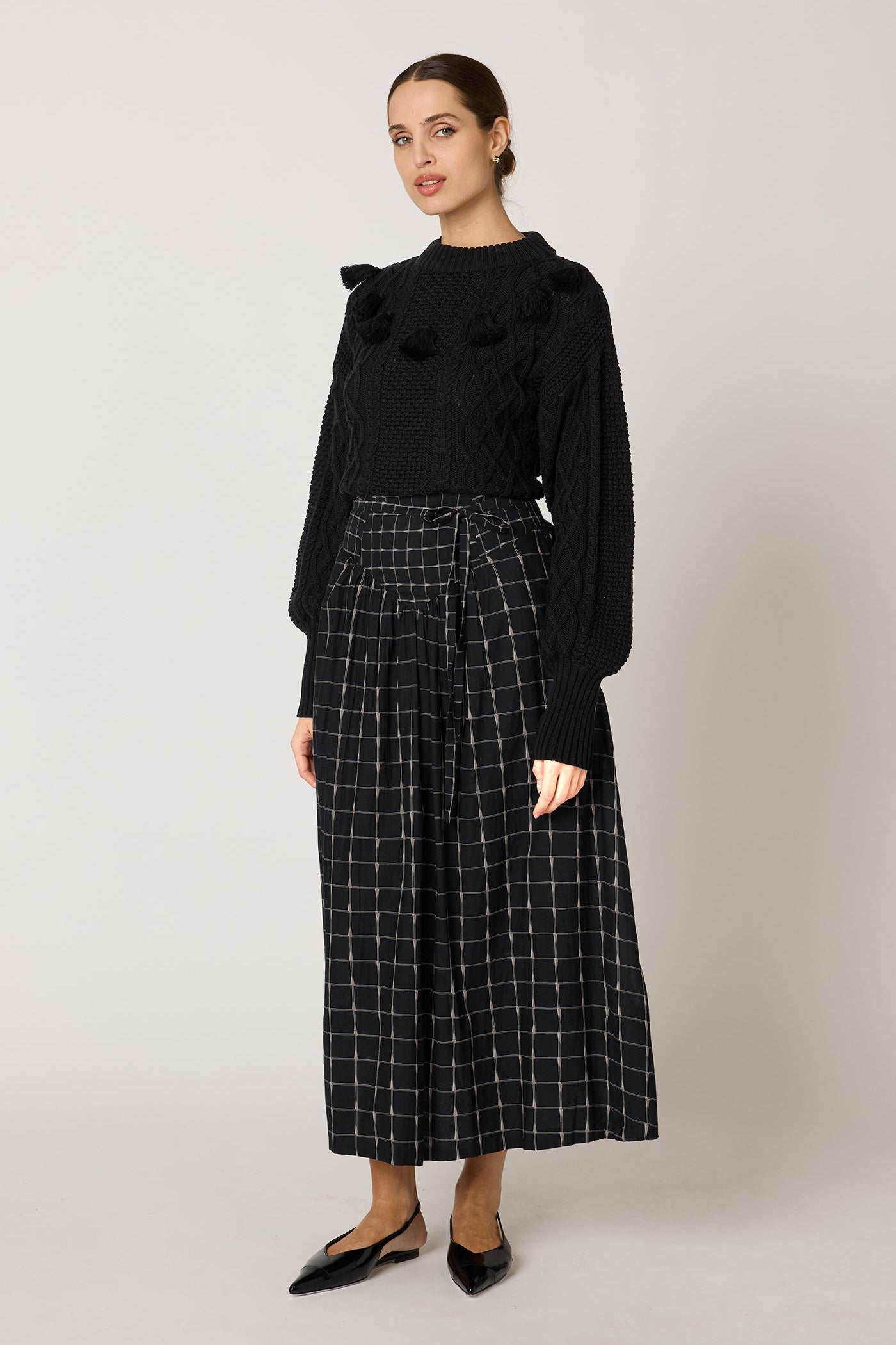 Amber Ankle Skirt- Saul Print