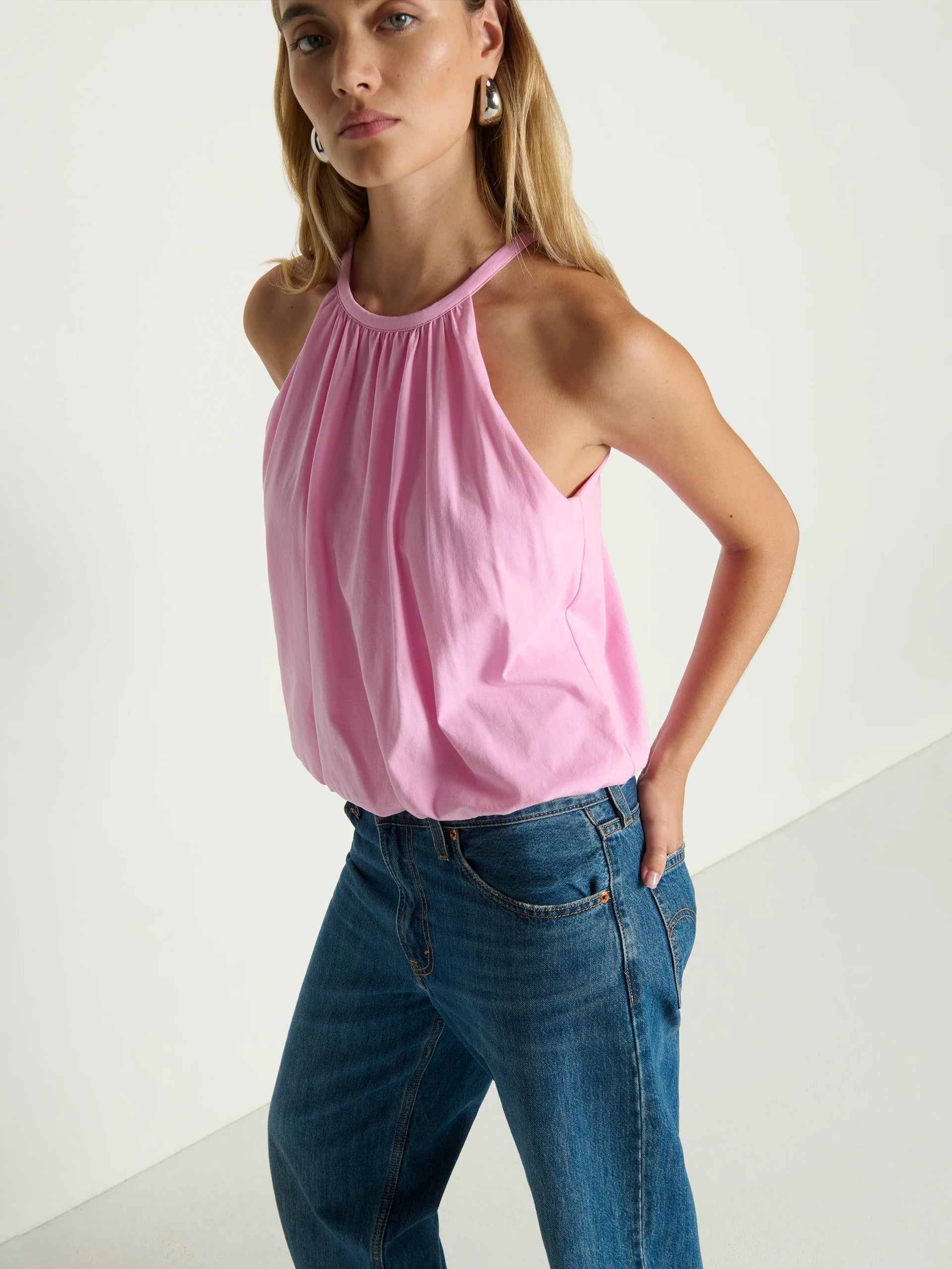 Bell Bubble Top- Lilac