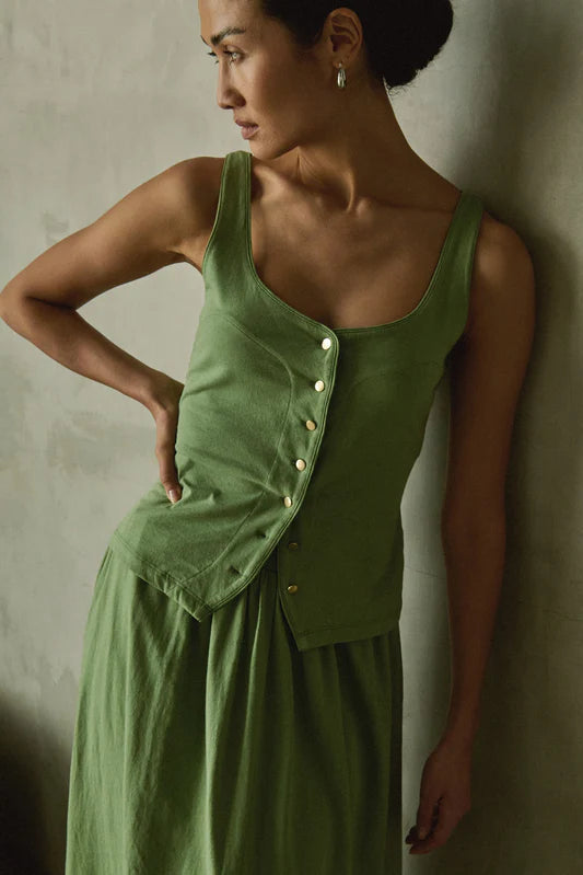 Brya Tank—Loden