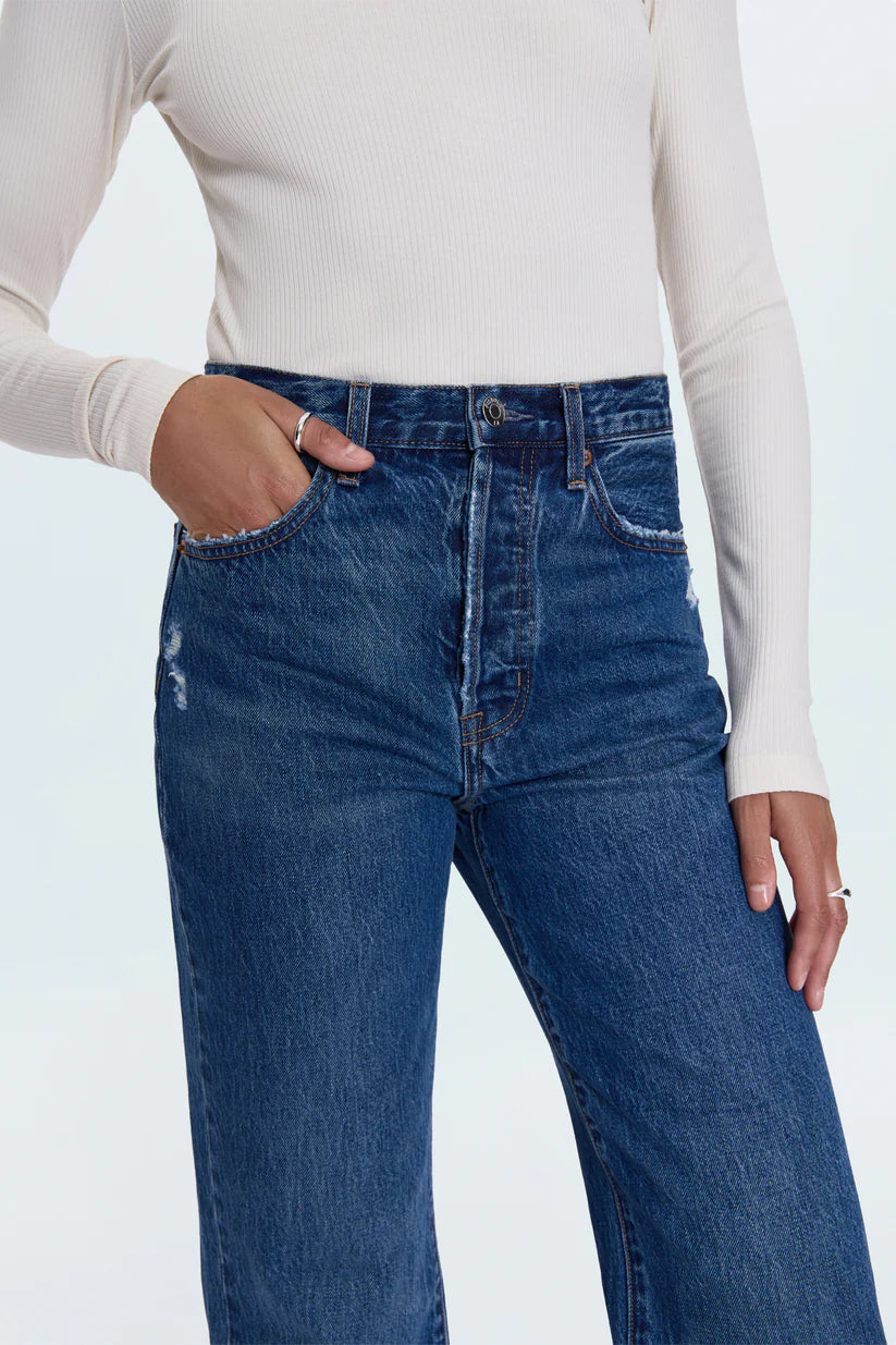 Cassie Super High Rise Straight Jean- Cameo Vintage