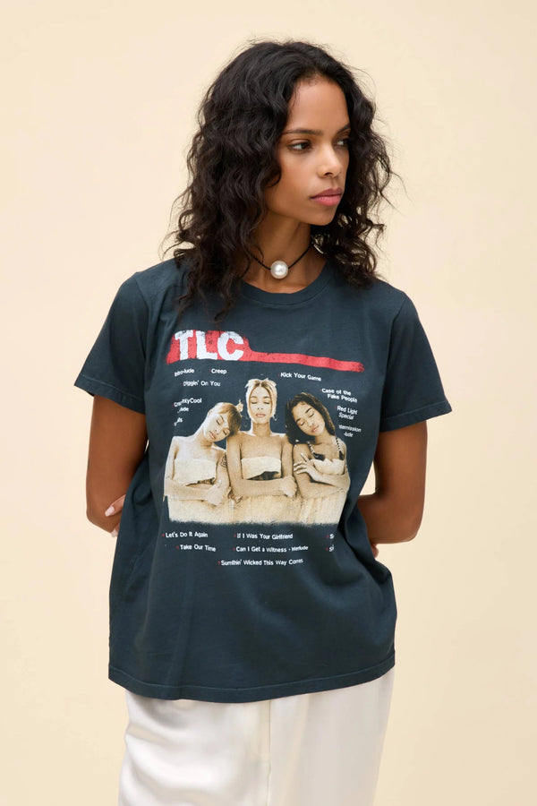 TLC Track List Encore Tee- Vintage Black