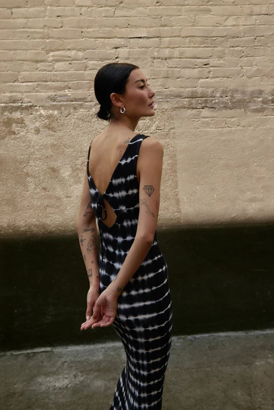 Christy Tie Dye Dress—Tie Dye Stripe