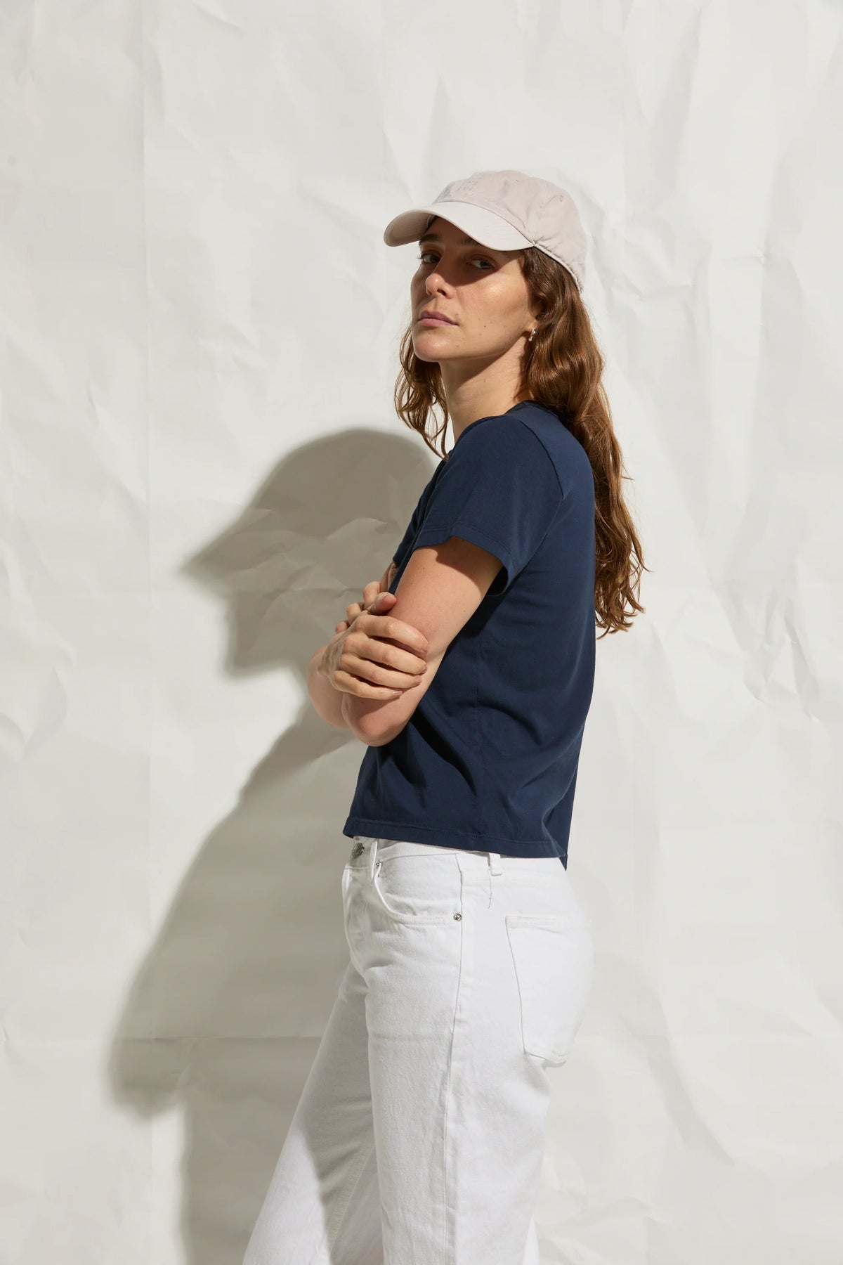 Marielle Classic Tee in Cadet