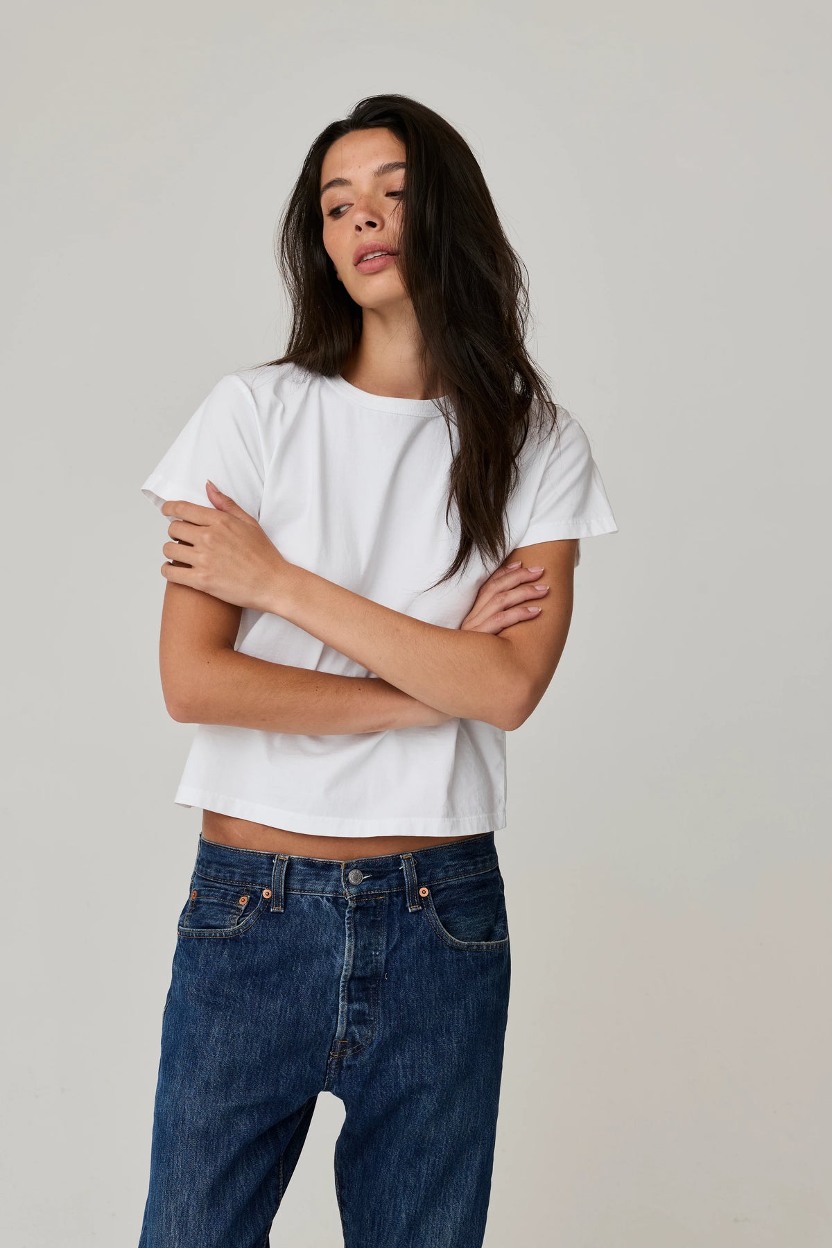Marielle Classic Tee in White